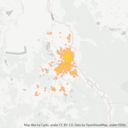 Heatmap für plz 03149