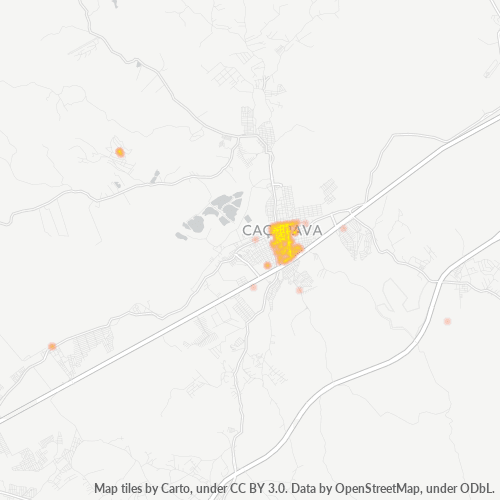 12281-000 Mapa de calor de densidad empresarial