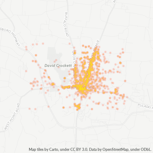 38464 Business Density Heatmap