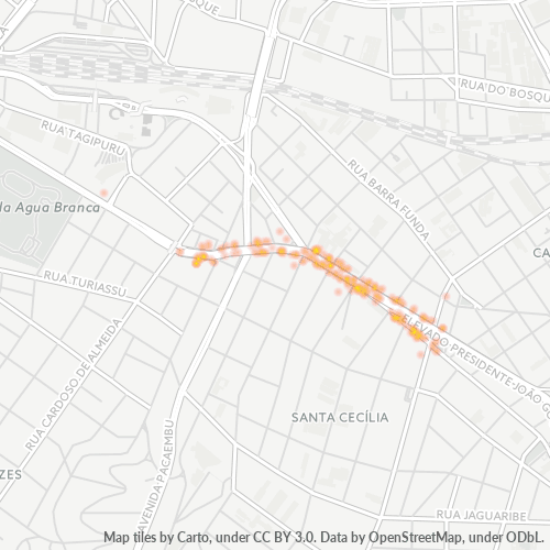 01150-000 Heatmap de Densidade da Empresa