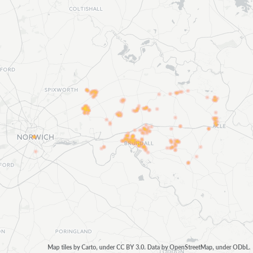 NR13 Business Density Heatmap