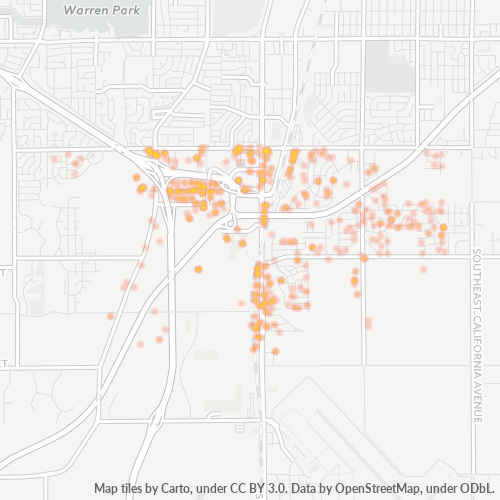 66609 Business Density Heatmap