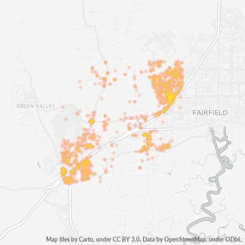 94534 Business Density Heatmap