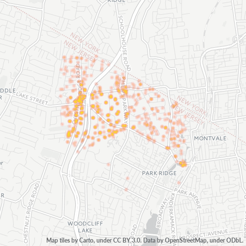 07645 Business Density Heatmap
