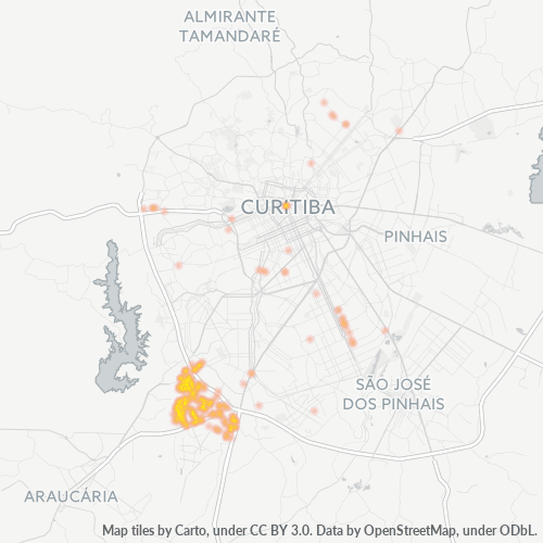 81460-000 Mapa de calor de densidad empresarial