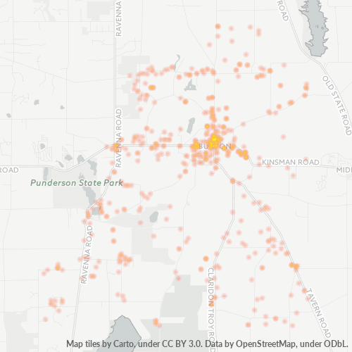 44021 Business Density Heatmap