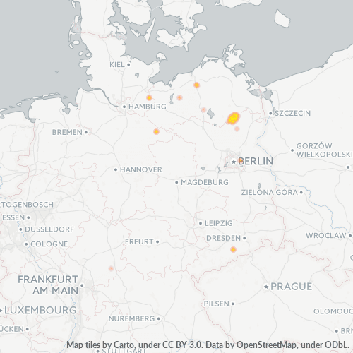 Heatmap für plz 17258
