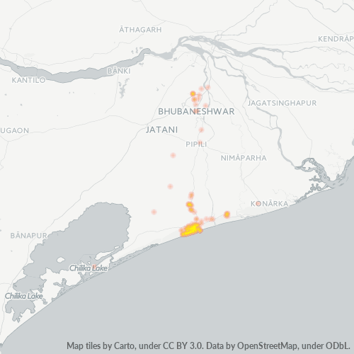 752001 Business Density Heatmap