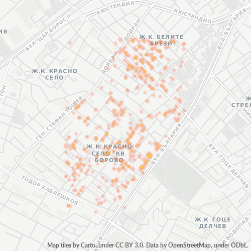 1680 Топлинна карта на бизнеса