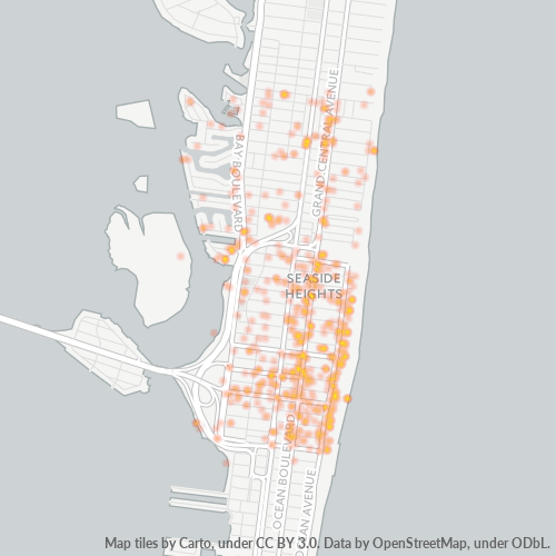 08751 Business Density Heatmap