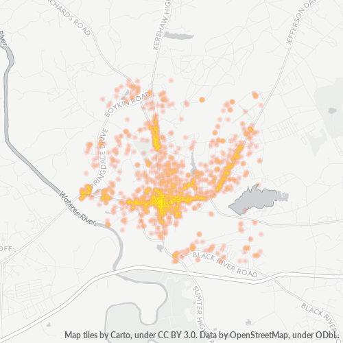 29020 Business Density Heatmap