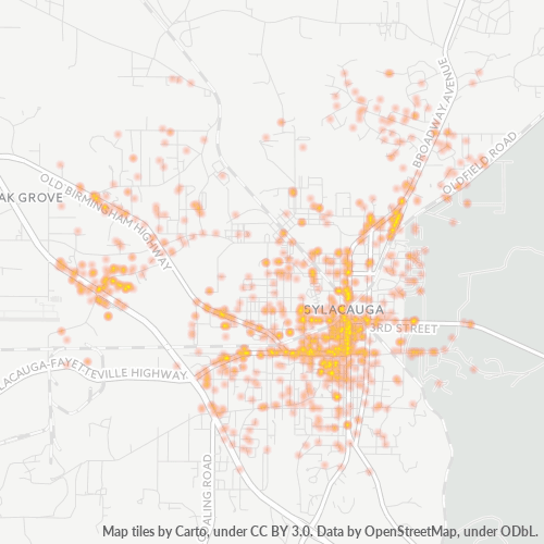 35150 Business Density Heatmap
