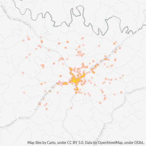 24091 Business Density Heatmap