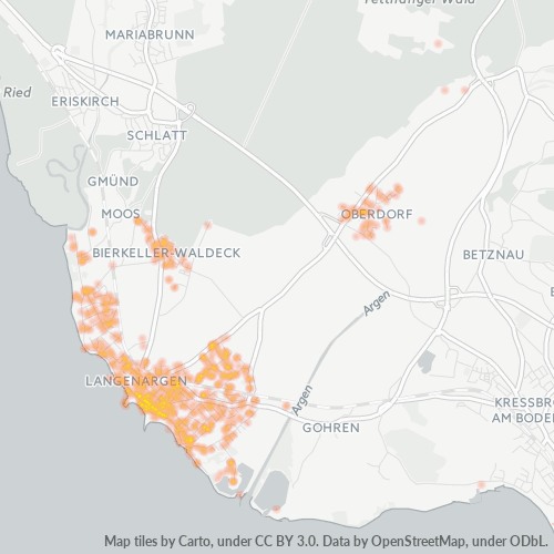 Heatmap für plz 88085