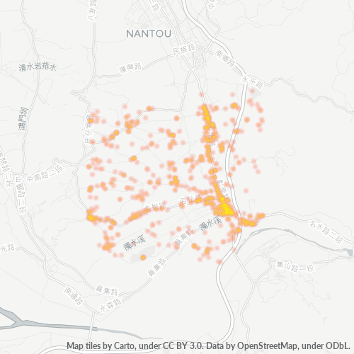 551 商業密度熱圖