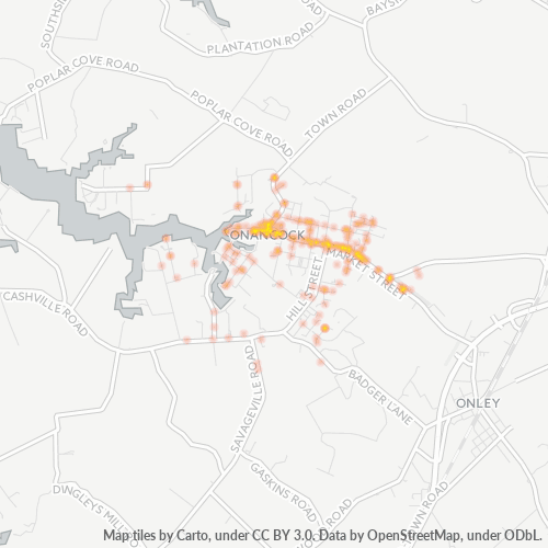 23417 Business Density Heatmap