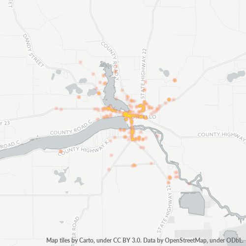 53949 Business Density Heatmap