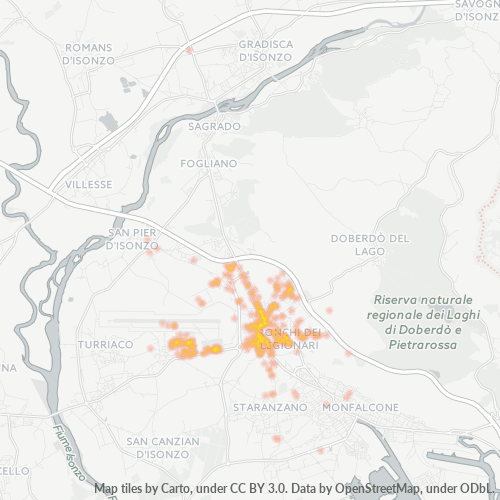 Mappa di calore per cap 34077