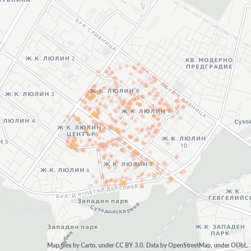 1324 Топлинна карта на бизнеса