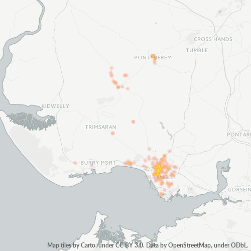 SA15 Business Density Heatmap