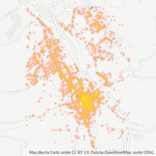 540 商業密度熱圖