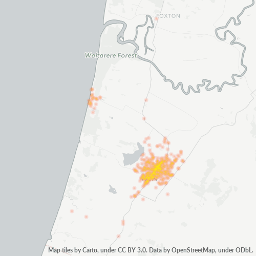 5510 Business Density Heatmap