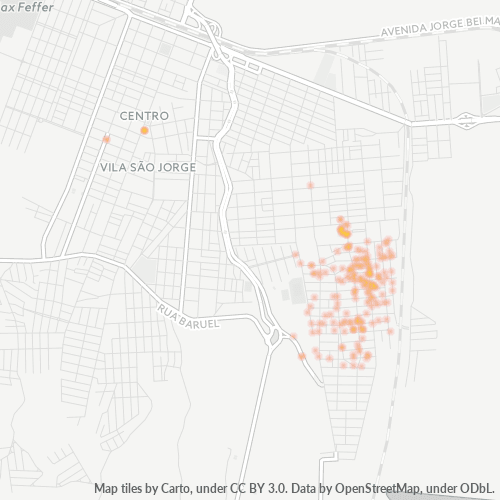 08616-000 Heatmap de Densidade da Empresa