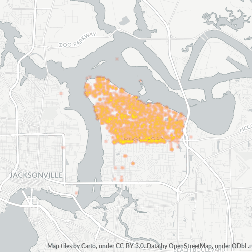 32277 Business Density Heatmap