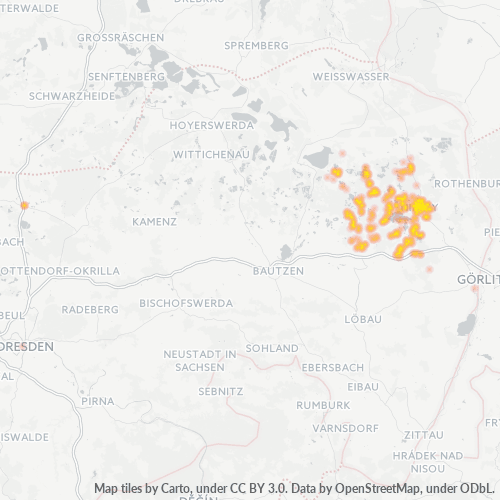 Heatmap für plz 02906