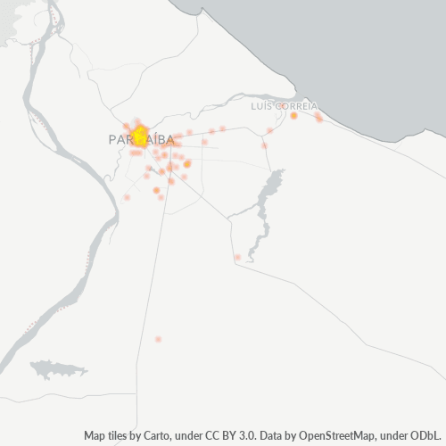 64200-000 Heatmap de Densidade da Empresa