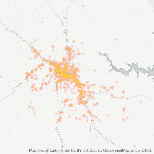 30635 Business Density Heatmap