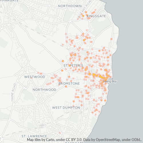CT10 Business Density Heatmap