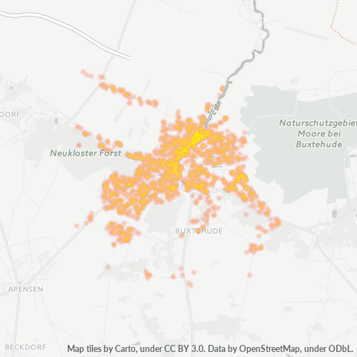 21614 Standortdichte-Heatmap