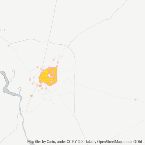 243005 व्यावसायिक घनत्व हीटमैप