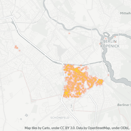 Heatmap für plz 12524
