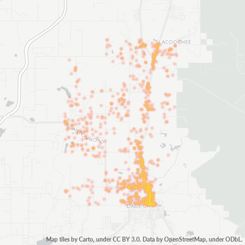 33523 Business Density Heatmap