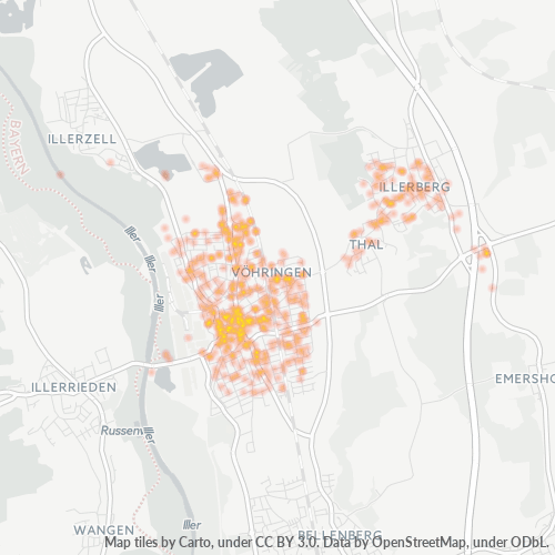 Heatmap für plz 89269