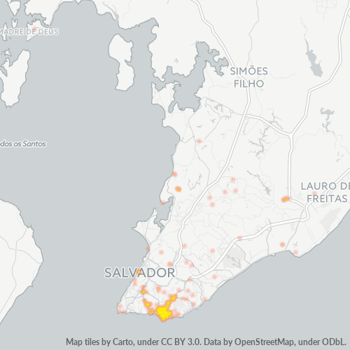 41940-000 Mapa de calor de densidad empresarial