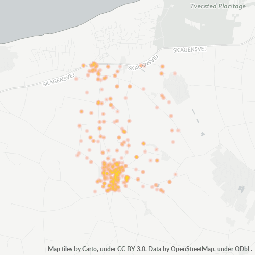 9881 Heatmap over forretningstæthed