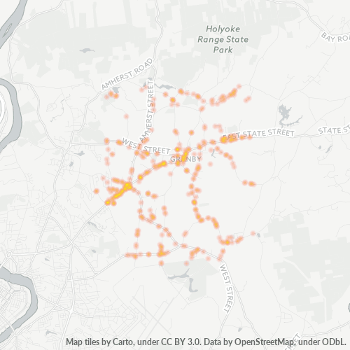 01033 Business Density Heatmap