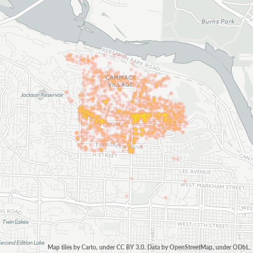 72207 Business Density Heatmap