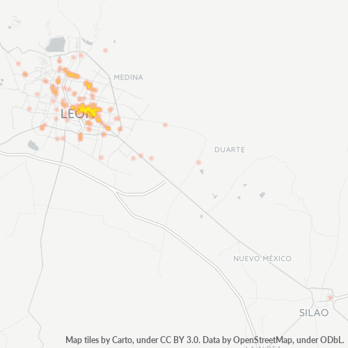 37270 Mapa de calor de densidad empresarial