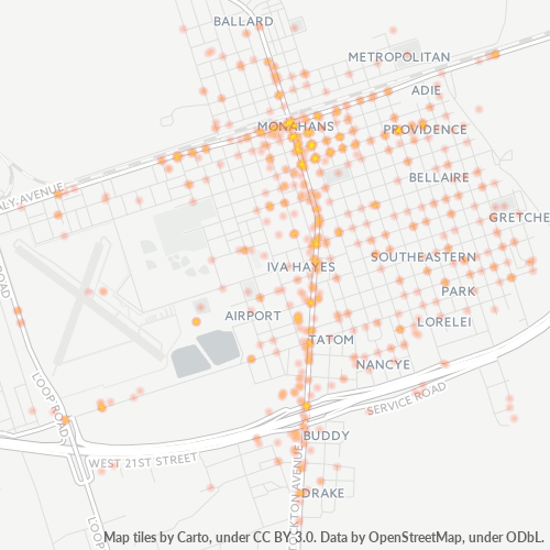79756 Business Density Heatmap