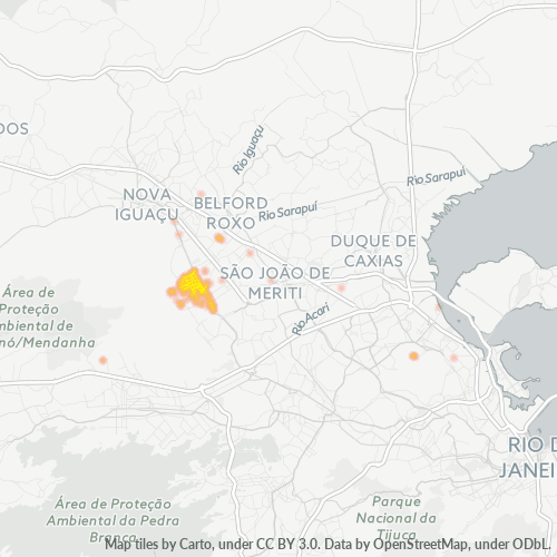 26525-000 Mapa de calor de densidad empresarial