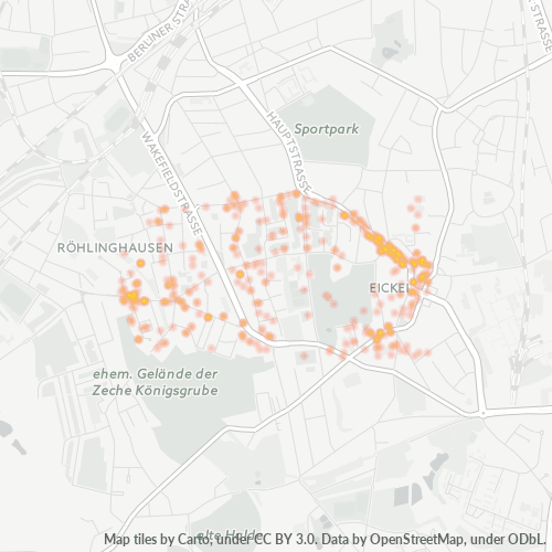 Heatmap für plz 44651