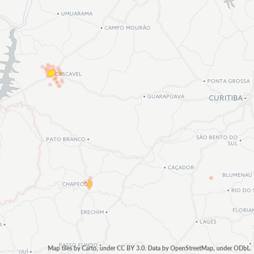 89815-000 Mapa de calor de densidad empresarial