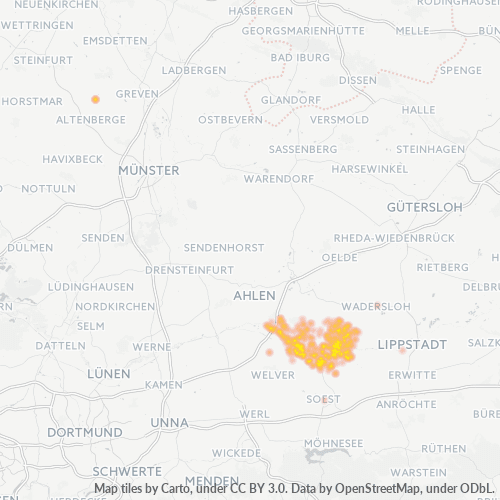 Heatmap für plz 59510