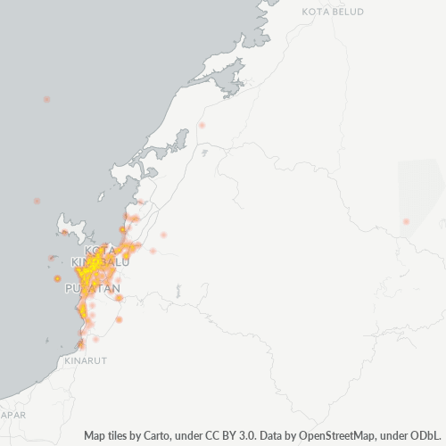 88100 Heatmap Ketumpatan Perniagaan