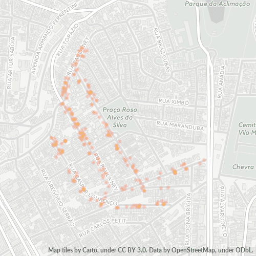 04107-000 Mapa de calor de densidad empresarial
