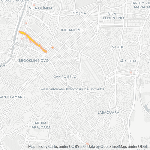 04565-000 Mapa de calor de densidad empresarial